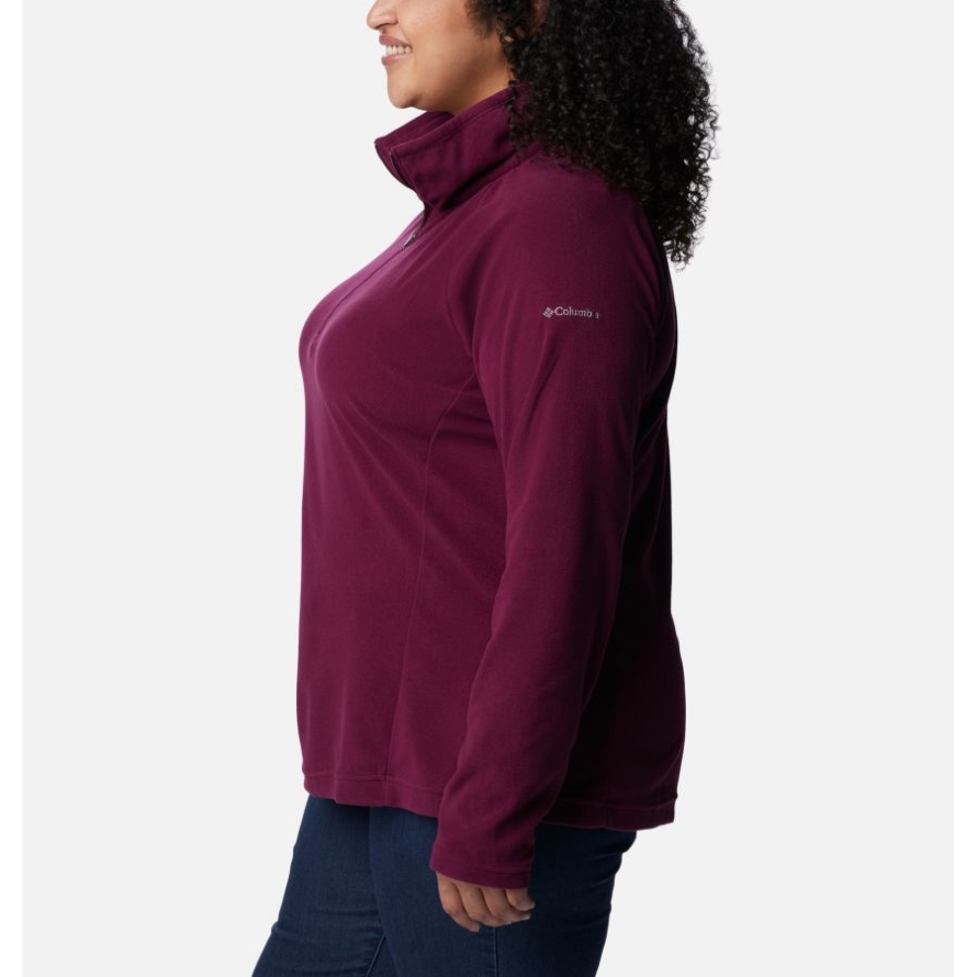 Women's Glacial IV 1/2 Zip Plus Size Marionberry Columbia