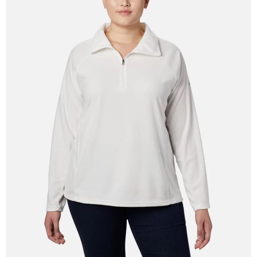 Women's Glacial IV 1/2 Zip Plus Size Sea Salt Columbia