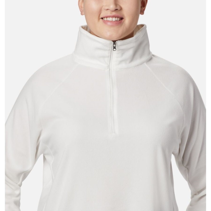 Women's Glacial IV 1/2 Zip Plus Size Sea Salt Columbia