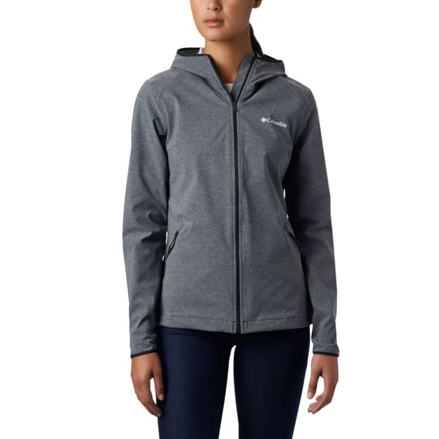 Women's Heather Canyon Softshell Jacket Black Columbia