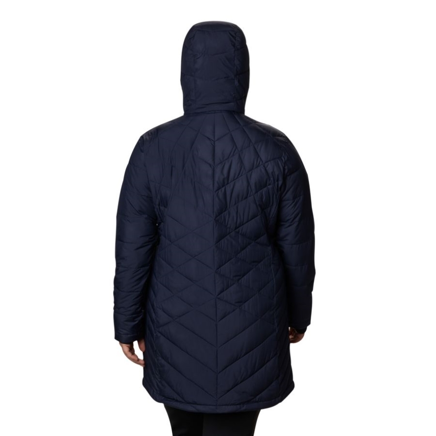 Women's Heavenly Long Hooded Jacket Plus Size Columbia Dark Nocturnal