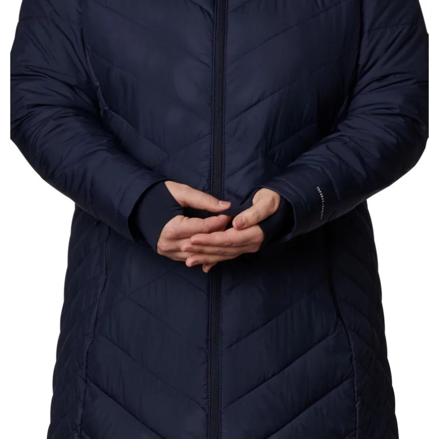 Women's Heavenly Long Hooded Jacket Plus Size Columbia Dark Nocturnal