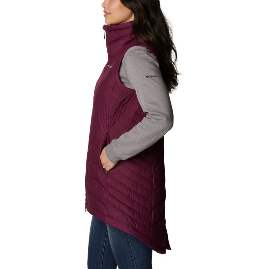 Women's Heavenly Long Vest Marionberry Columbia