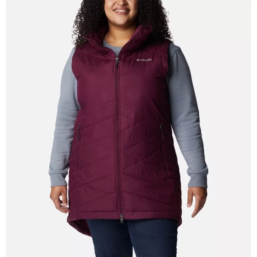 Women's Heavenly Long Vest Plus Size Columbia Marionberry