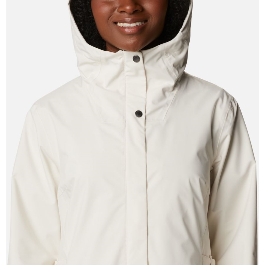 Women's Here And There Trench Jacket Columbia Chalk