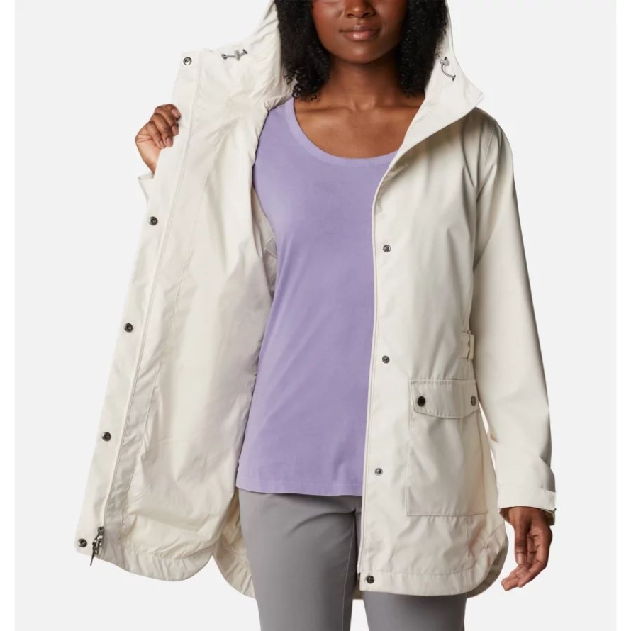 Women's Here And There Trench Jacket Columbia Chalk