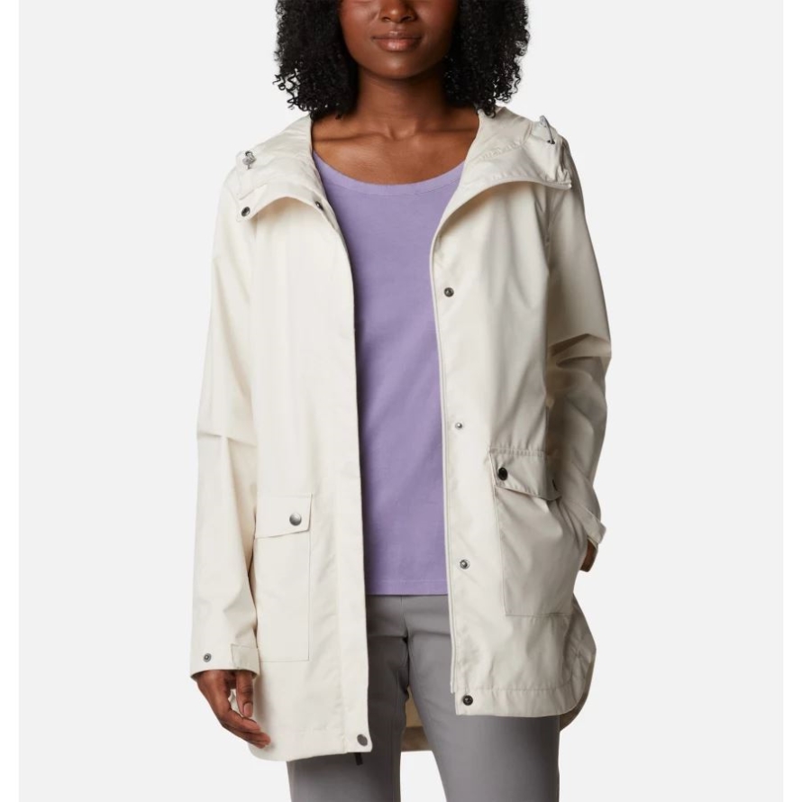 Women's Here And There Trench Jacket Columbia Chalk