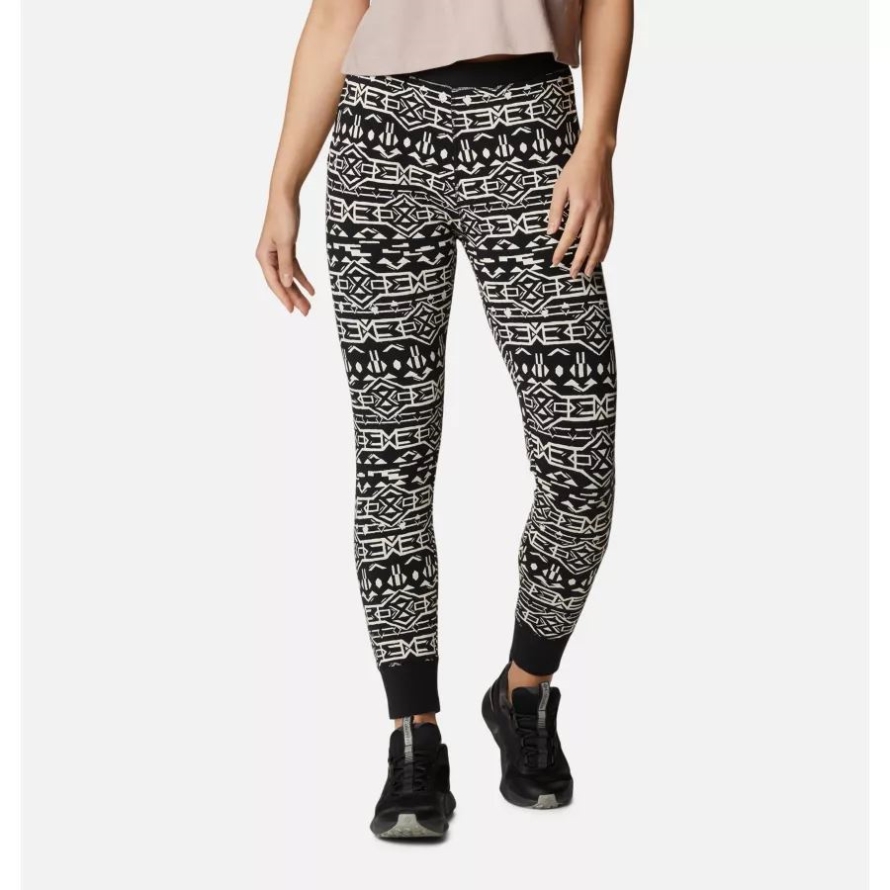 Women's Holly Hideaway Leggings Black 80s Stripe Columbia Brand