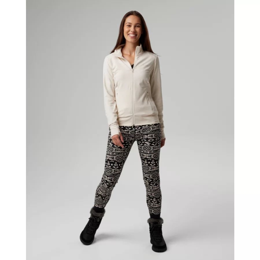 Women's Holly Hideaway Leggings Black 80s Stripe Columbia Brand