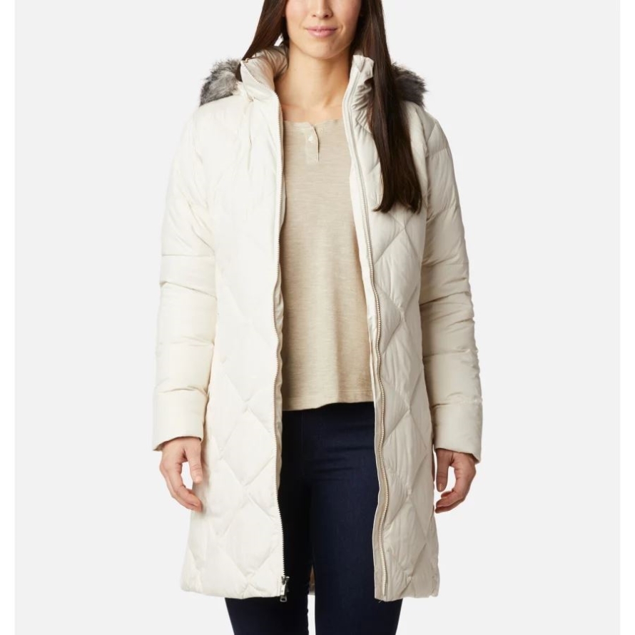 Women's Icy Heights II Down Mid Jacket Columbia Chalk