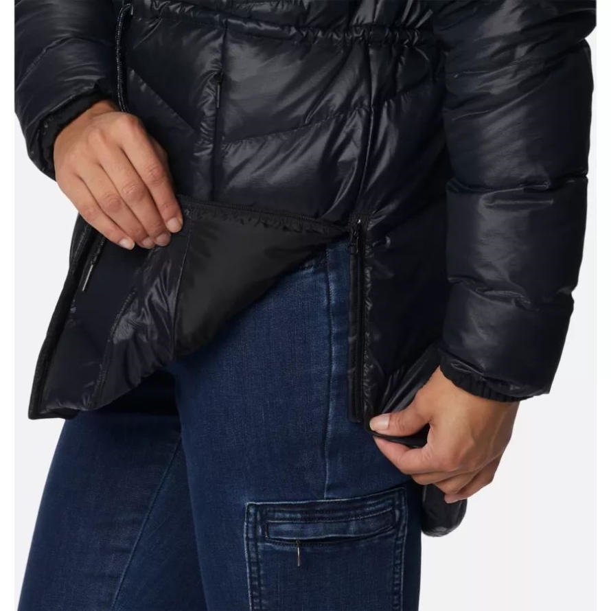Women's Icy Heights II Down Novelty Jacket Black Gunmetal Columbia