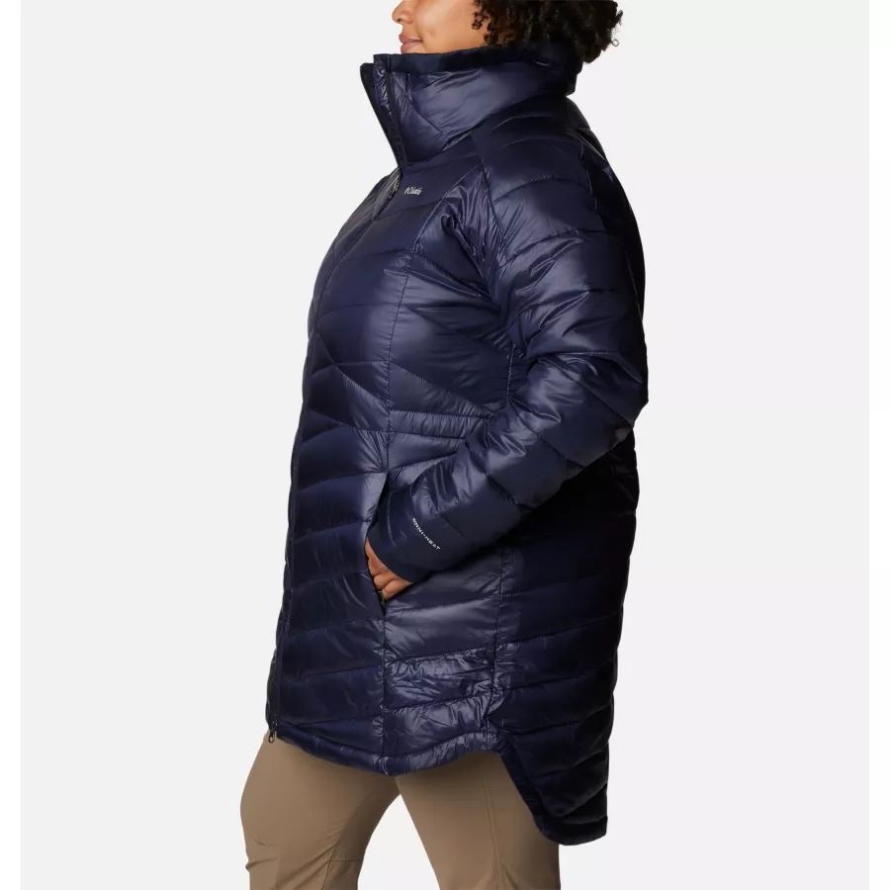 Women's Joy Peak Mid Omni-Heat Infinity Jacket Plus Size Dark Nocturnal Columbia