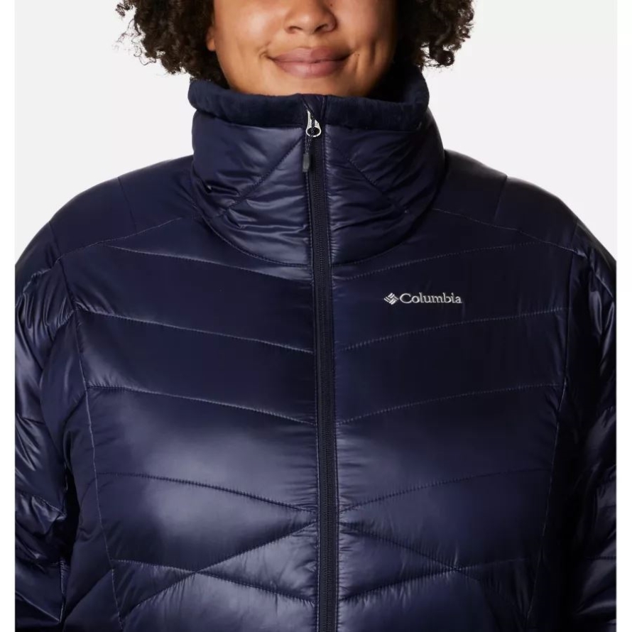 Women's Joy Peak Mid Omni-Heat Infinity Jacket Plus Size Dark Nocturnal Columbia