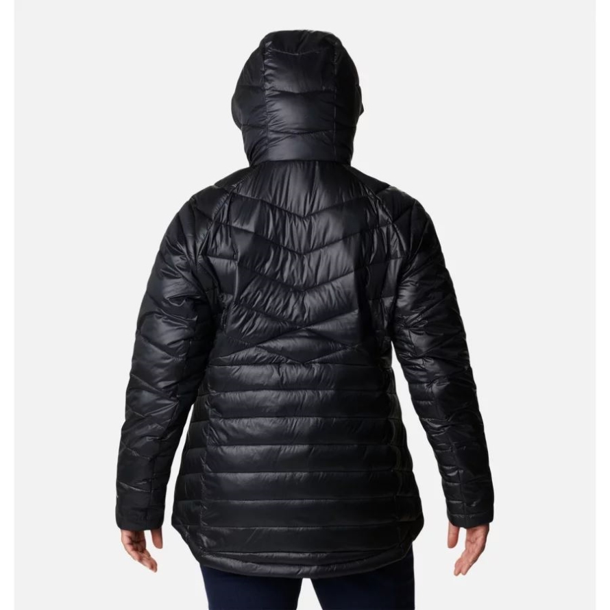 Women's Joy Peak Omni-Heat Infinity Insulated Hooded Jacket Plus Size Black Columbia