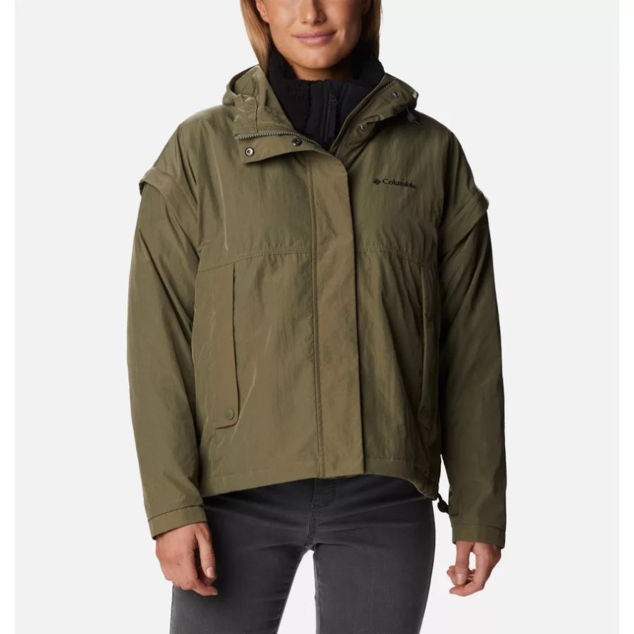 Women's Laurelwoods Interchange Jacket Stone Green Columbia