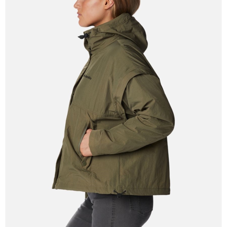 Women's Laurelwoods Interchange Jacket Stone Green Columbia