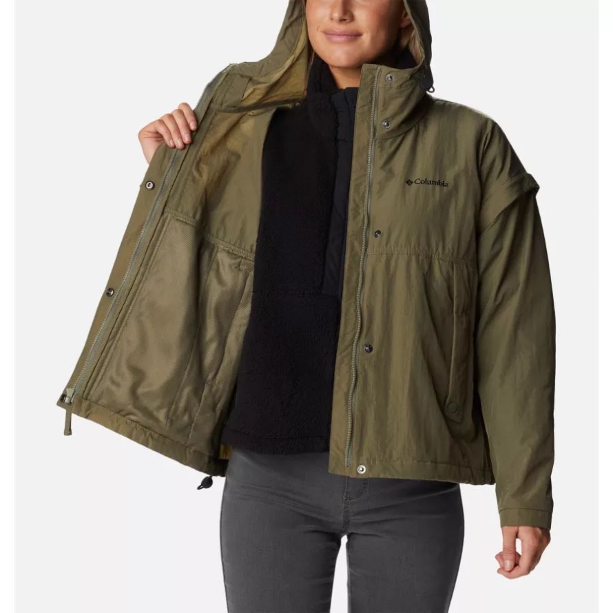 Women's Laurelwoods Interchange Jacket Stone Green Columbia