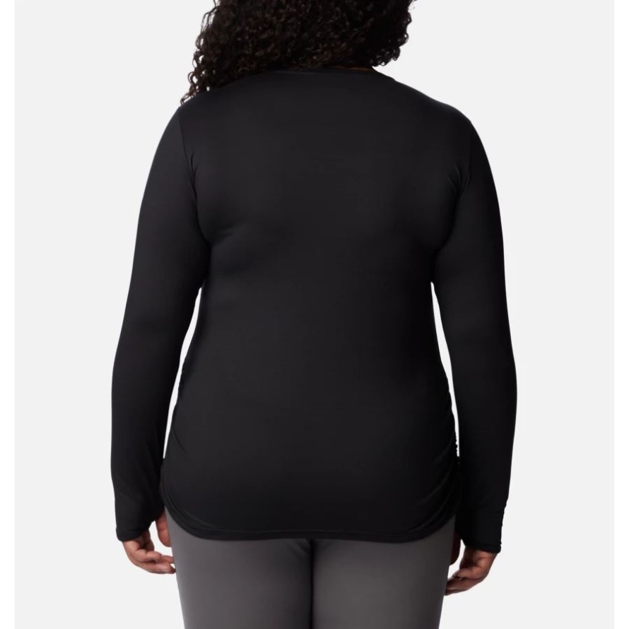 Women's Leslie Falls Long Sleeve Shirt Plus Size Black Columbia