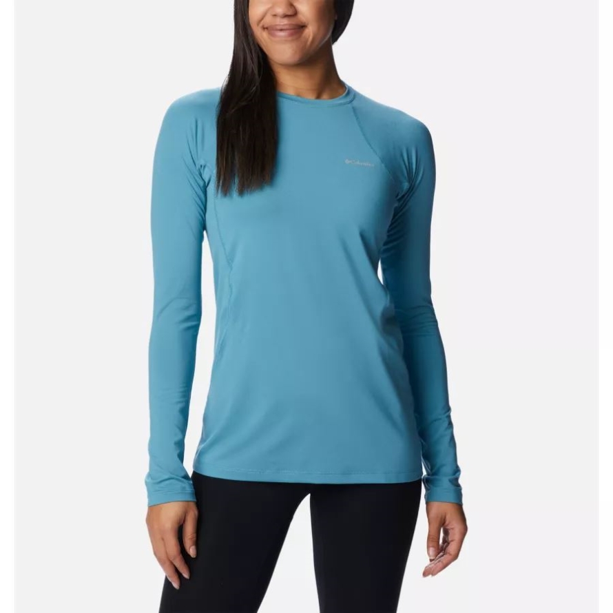 Women's Midweight Baselayer Crew Canyon Blue Columbia