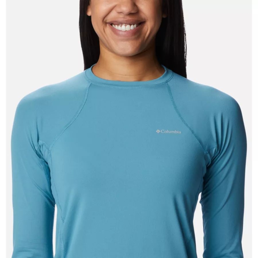 Women's Midweight Baselayer Crew Canyon Blue Columbia