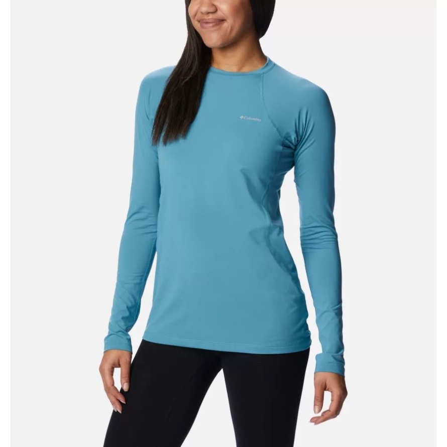 Women's Midweight Baselayer Crew Canyon Blue Columbia