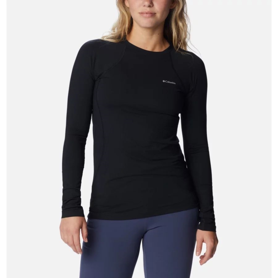 Women's Midweight Baselayer Crew Columbia Black