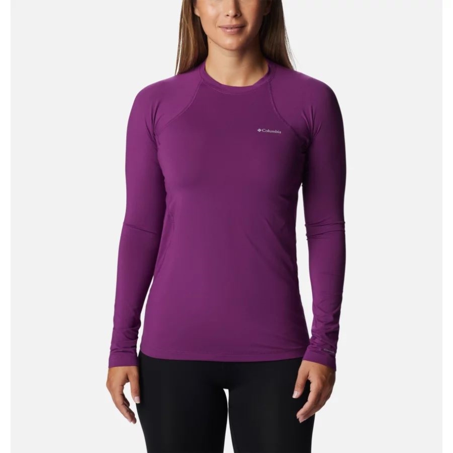 Women's Midweight Baselayer Crew Columbia Plum