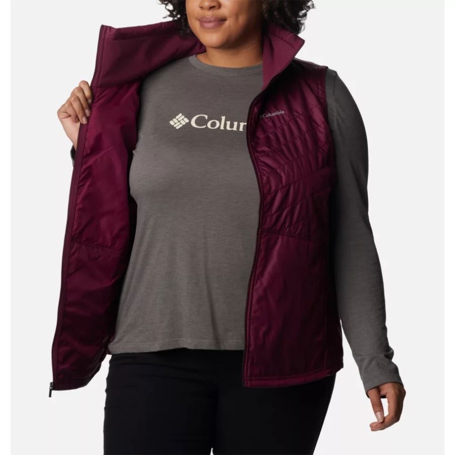 Women's Mix It Around II Vest Plus Size Columbia Marionberry