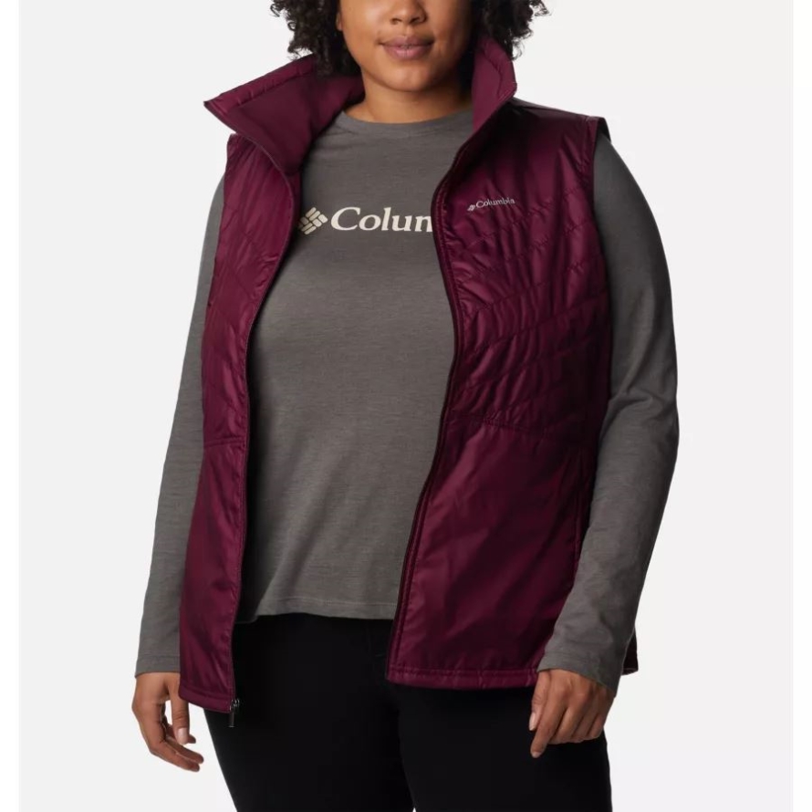 Women's Mix It Around II Vest Plus Size Columbia Marionberry