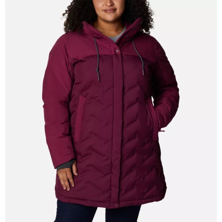 Women's Mountain Croo II Mid Down Jacket Plus Size Columbia Marionberry