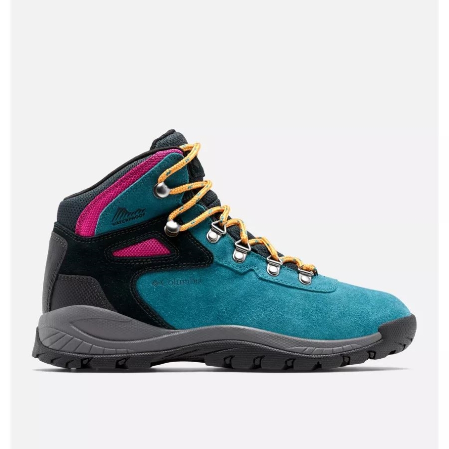 Women's Newton Ridge Plus Waterproof Amped Hiking Boot Columbia Poseidon/Black