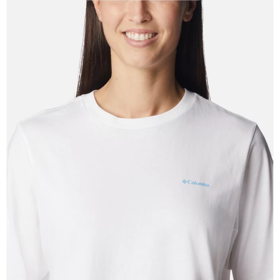 Women's North Cascades Graphic T-Shirt White/Explore NP Graphic Columbia