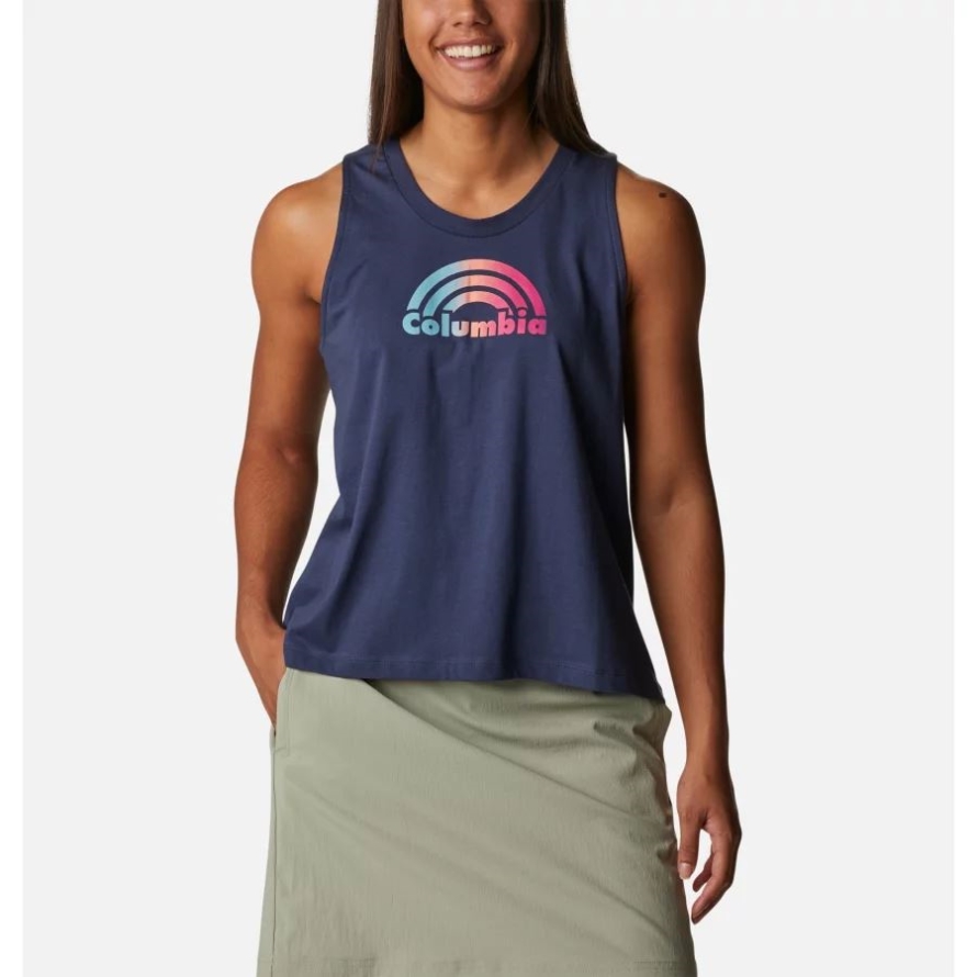 Women's North Cascades Tank Nocturnal/Rainbow Shimmer Columbia