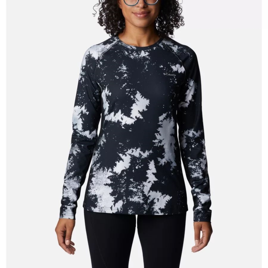 Women's Omni-Heat Infinity Knit Baselayer Crew White Lookup Print Columbia