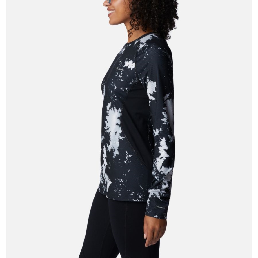 Women's Omni-Heat Infinity Knit Baselayer Crew White Lookup Print Columbia