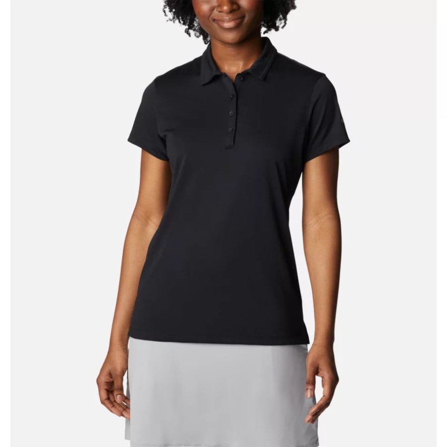 Women's Omni-Wick Birdie Polo Black Columbia