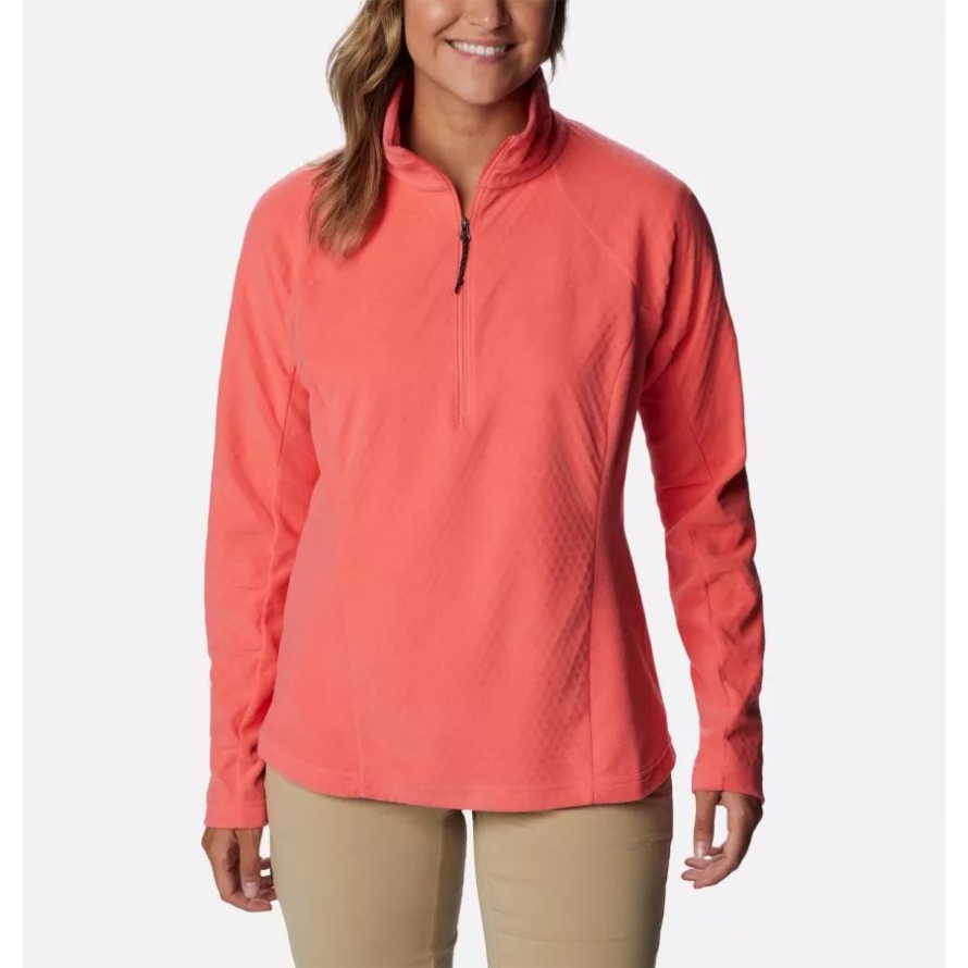 Women's Overlook Pass Half Zip Columbia Blush Pink