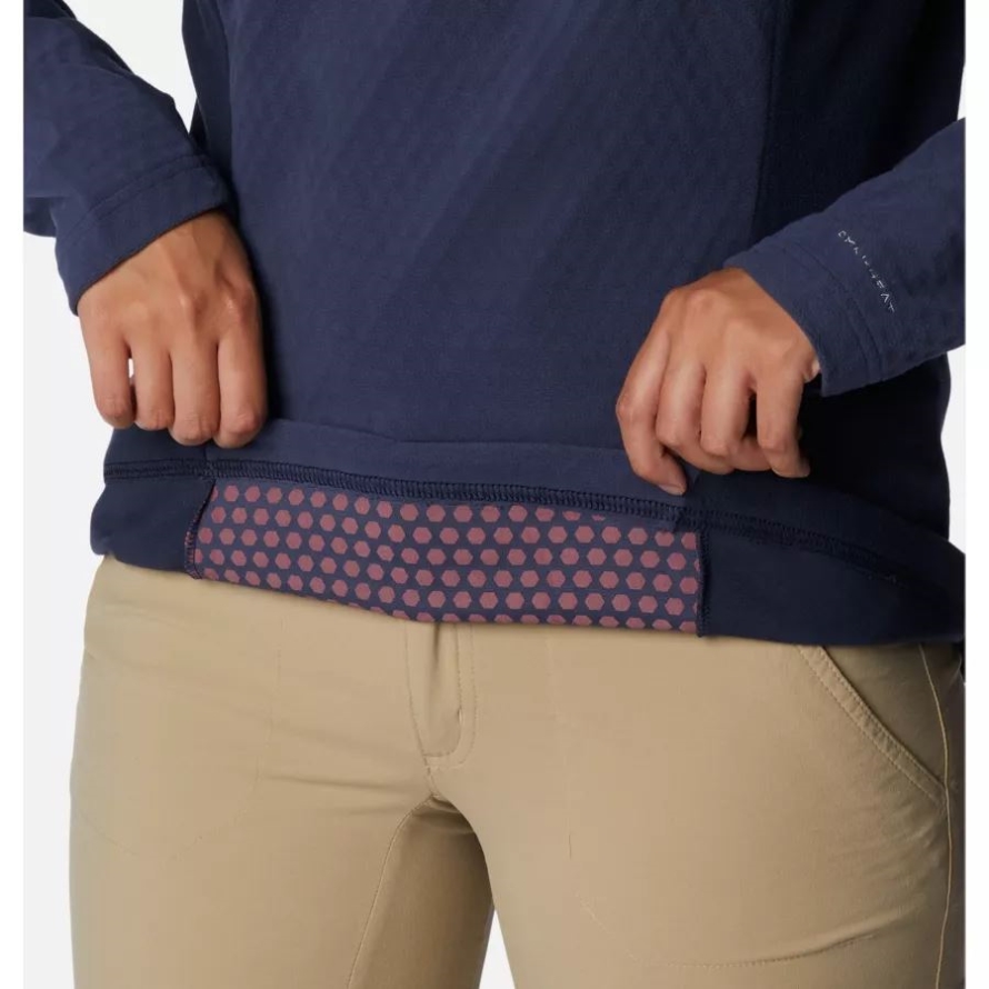 Women's Overlook Pass Half Zip Columbia Nocturnal/Dark Nocturnal
