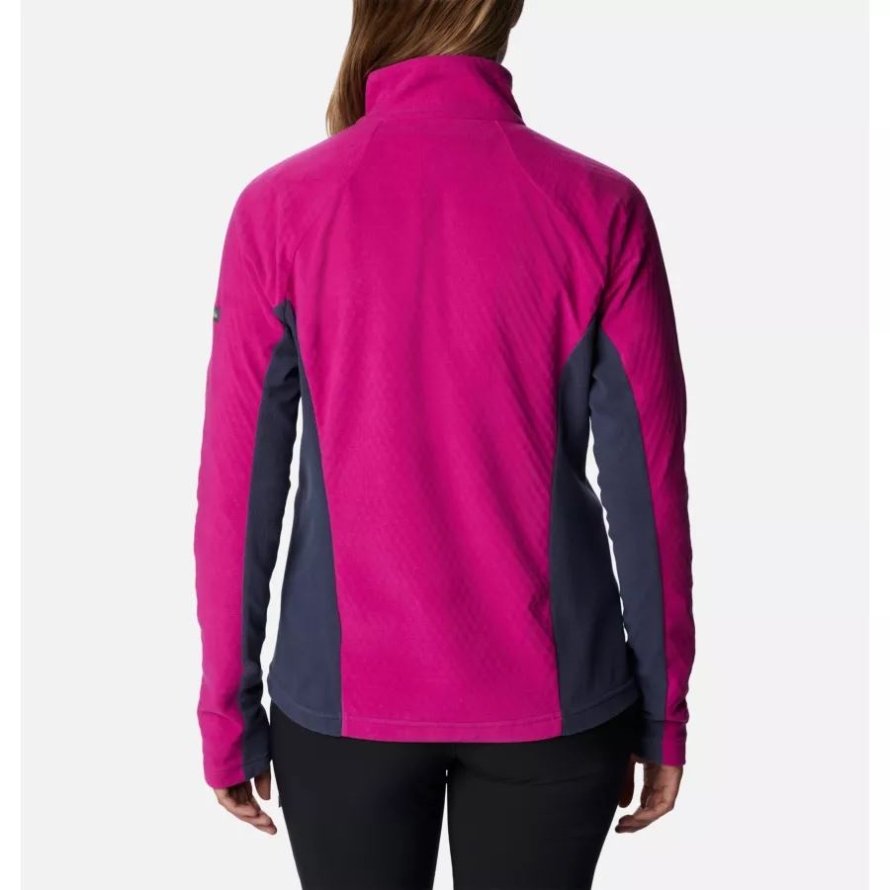 Women's Overlook Pass Half Zip Wild Fuchsia/Nocturnal Columbia