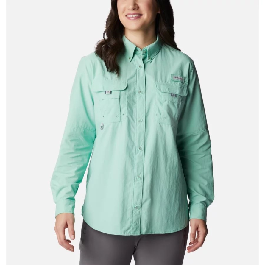 Women's PFG Bahama Long Sleeve Shirt Kelp Columbia