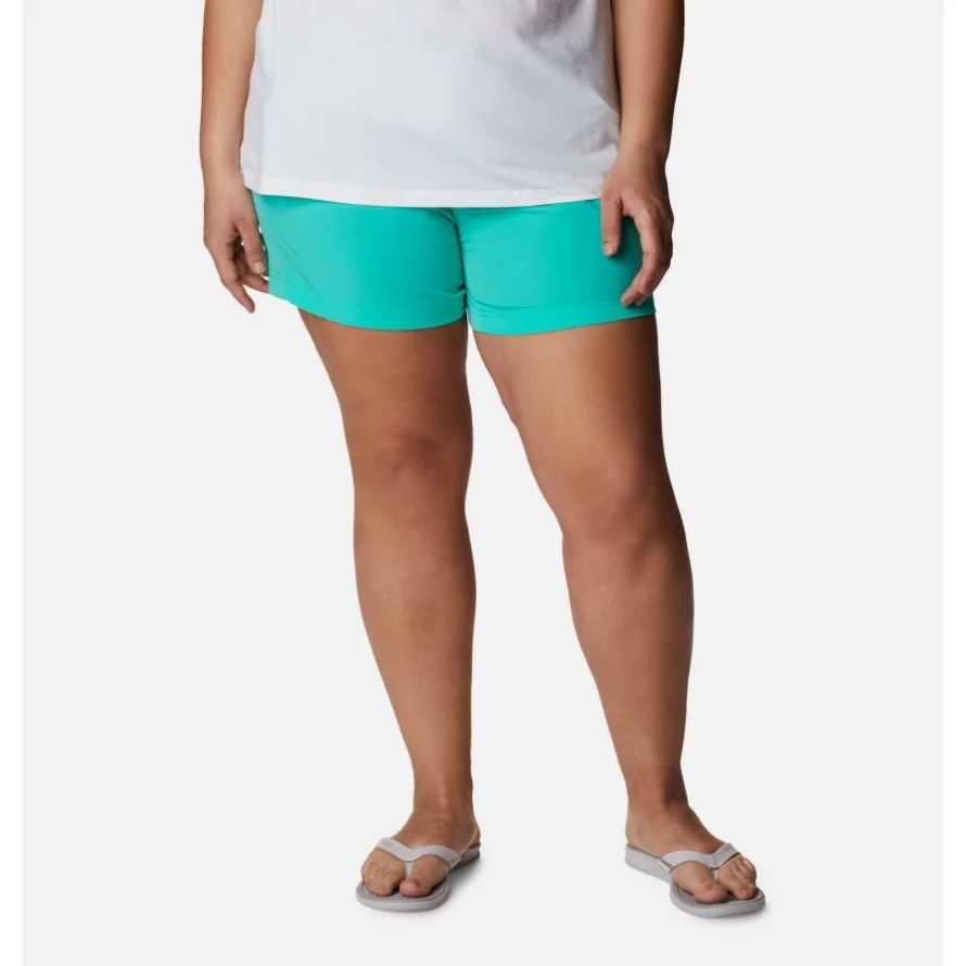Women's PFG Coral Point III Shorts Plus Size Electric Turquoise Columbia