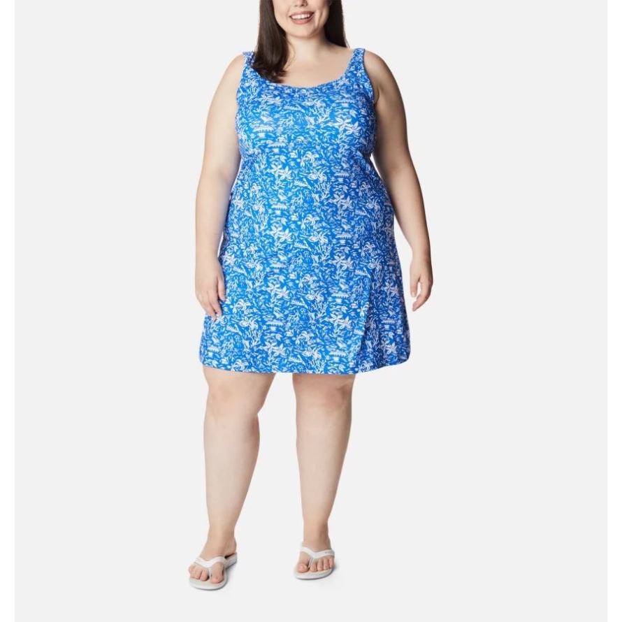 Women's PFG Freezer III Dress Plus Size Columbia Blue Macaw Kona