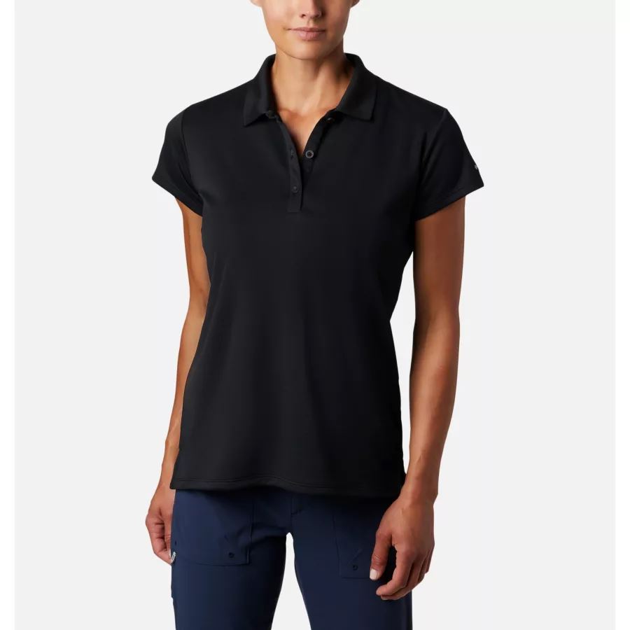 Women's PFG Innisfree Short Sleeve Polo Black Columbia
