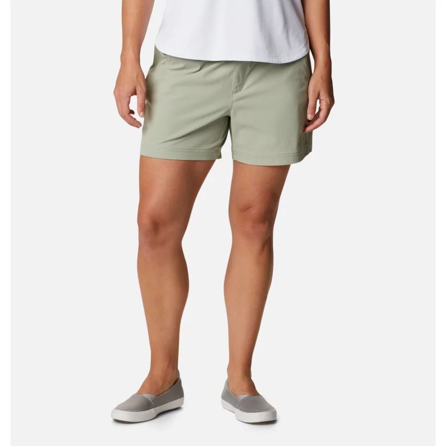 Women's PFG Slack Water Woven Shorts Columbia Safari