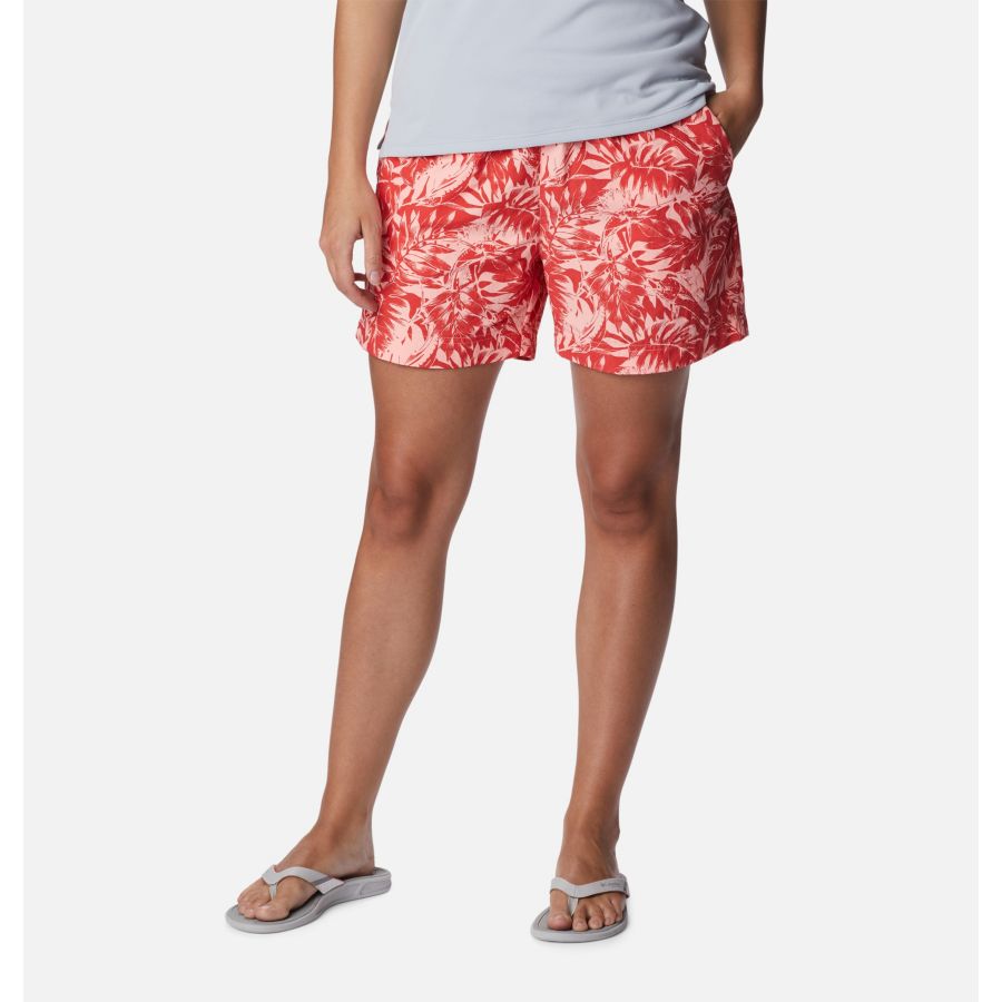 Women's PFG Super Backcast Water Shorts Columbia Tiki Pink Hawaiian Throwback
