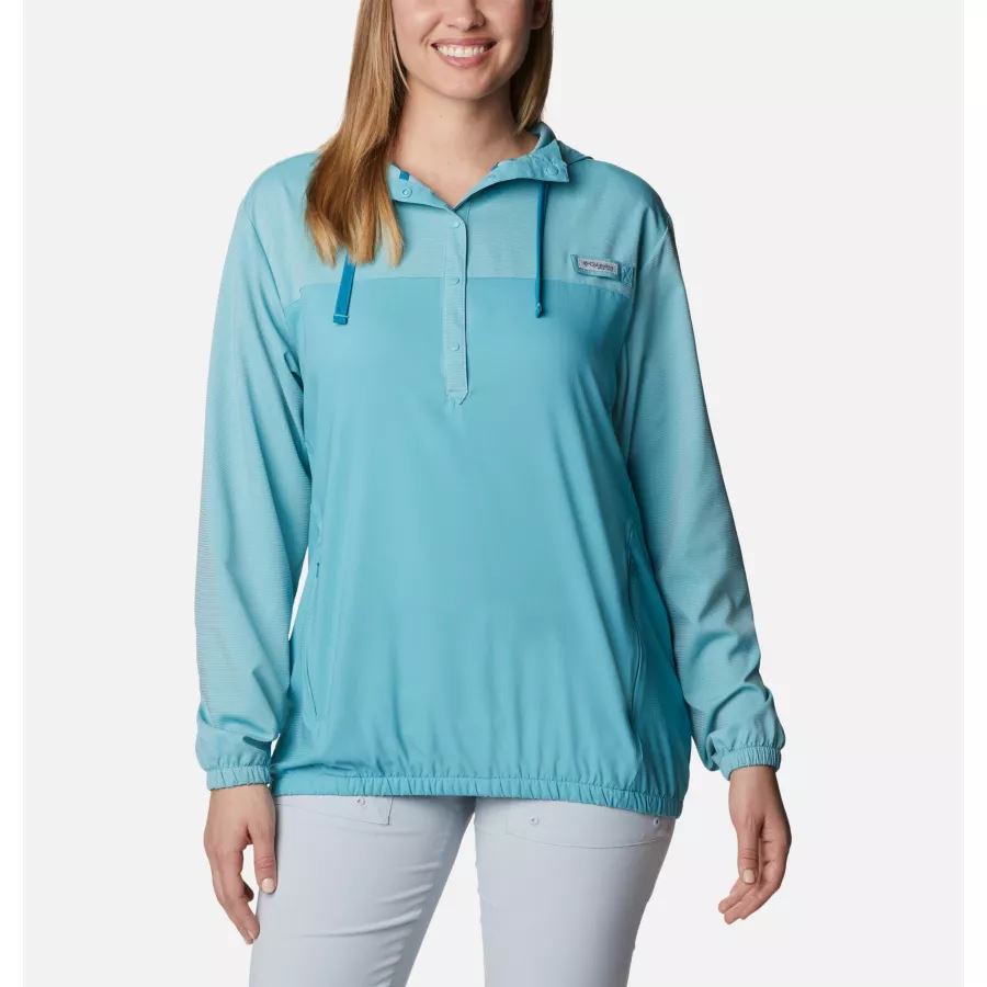 Women's PFG Tamiami Hoodie Sea Wave/Deep Marine Columbia