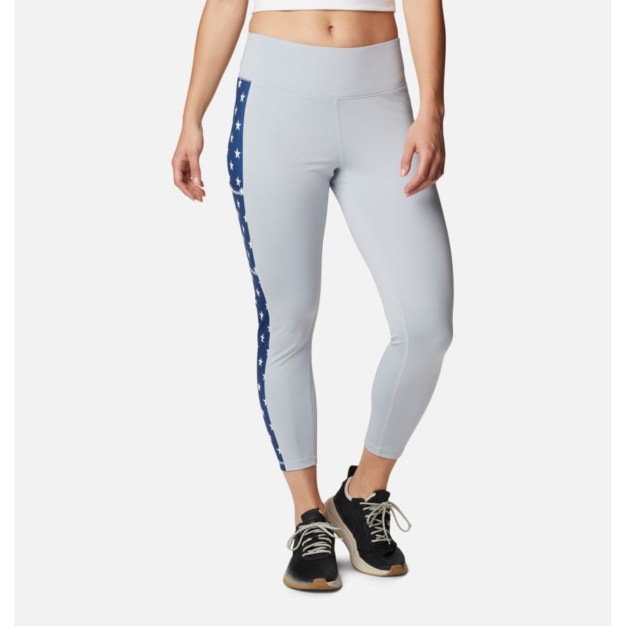 Women's PFG Tidal Leggings Cirrus Grey Americana Print Columbia