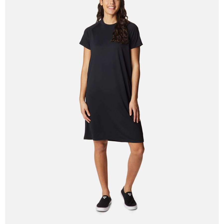 Women's PFG Tidal Tee Dress Black/Gulf Stream Logo Columbia