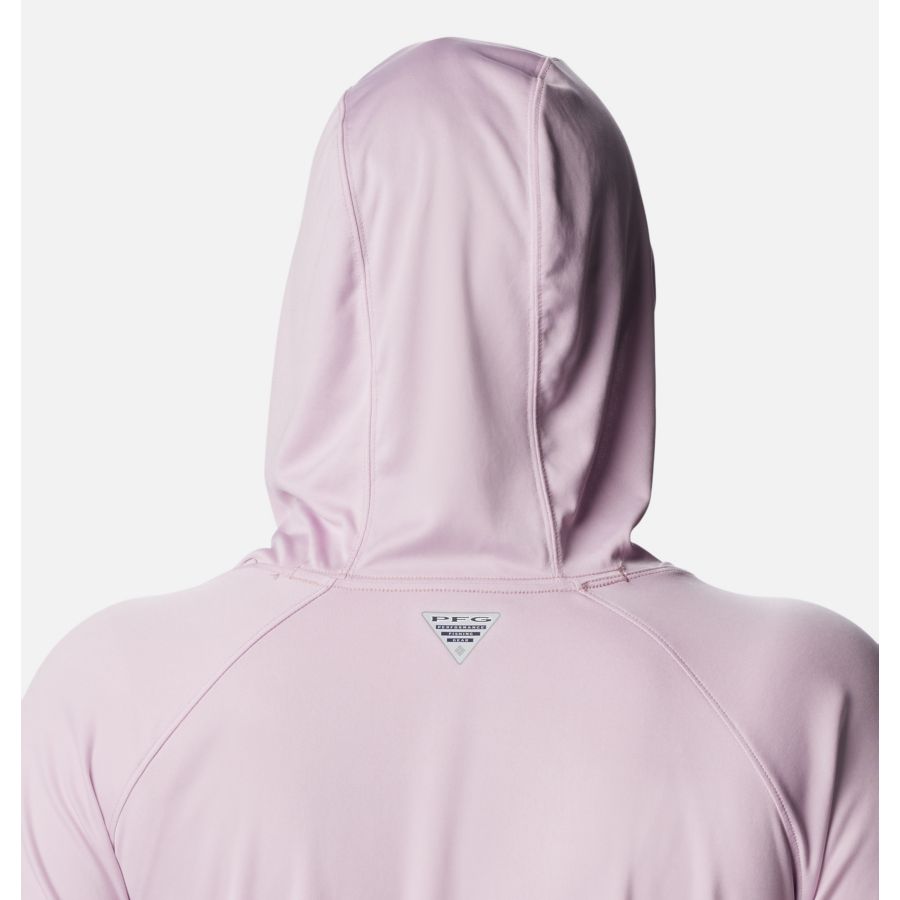 Women's PFG Tidal Tee Hoodie Plus Size Columbia Aura/White Logo