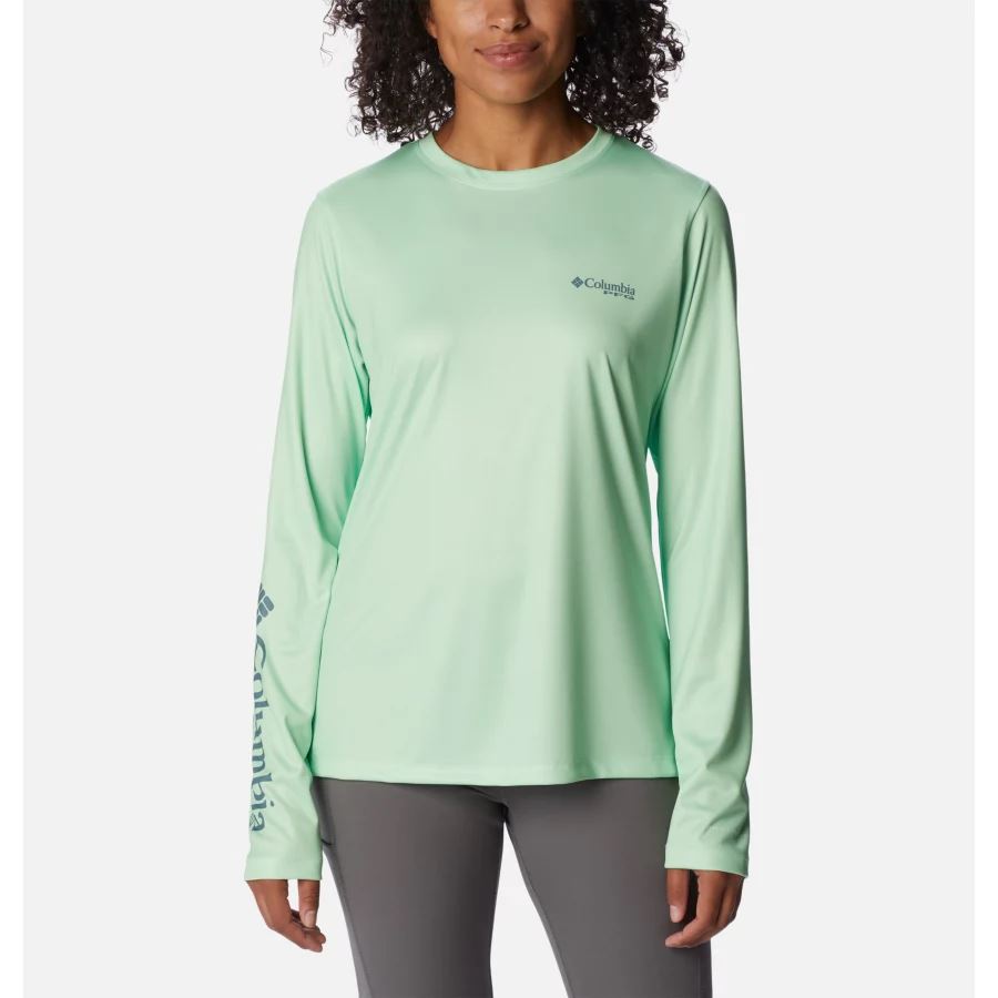 Women's PFG Tidal Tee Island Time Long Sleeve Shirt Key West/Metal Columbia